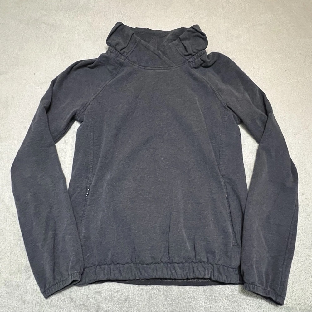 Lululemon Pullover Sweater Mock Neck Sweatshirt Gray Women's Size 4